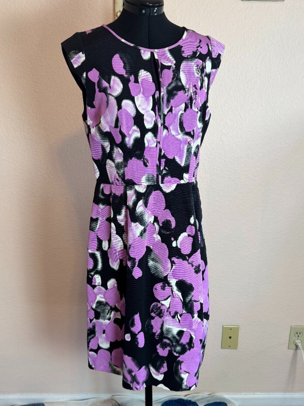 Graduation Wedding Floral Dress Adrianna Papell lined Size 10